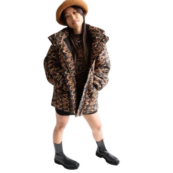 Find Me Now x Free People Nova Puffer Jacket Coat Size S/M - Picture 2 of 15